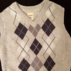 Toddler Boy Argyle Vest